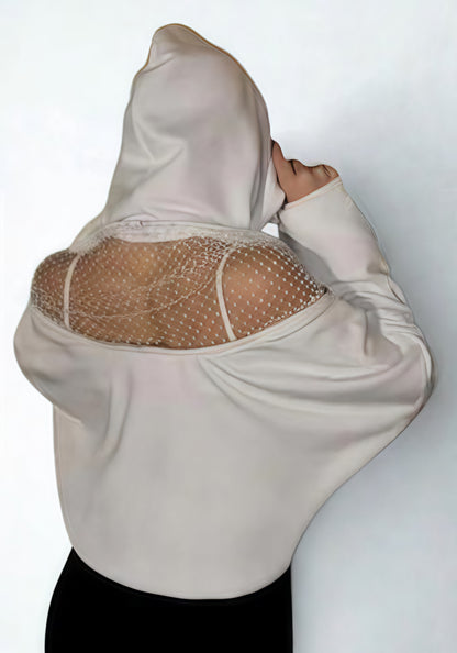 Divaura Backless Zipper Hoodie